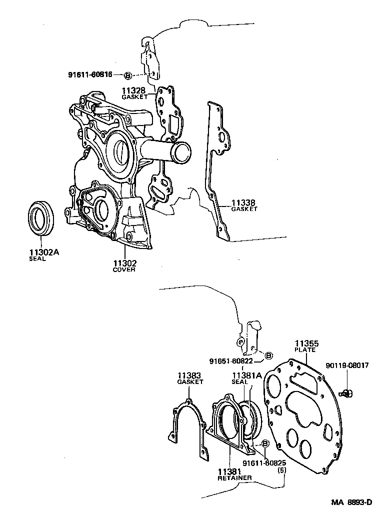 TOYOTA 90311-80010 - Vārpstas blīvgredzens, Kloķvārpsta onlydrive.pro