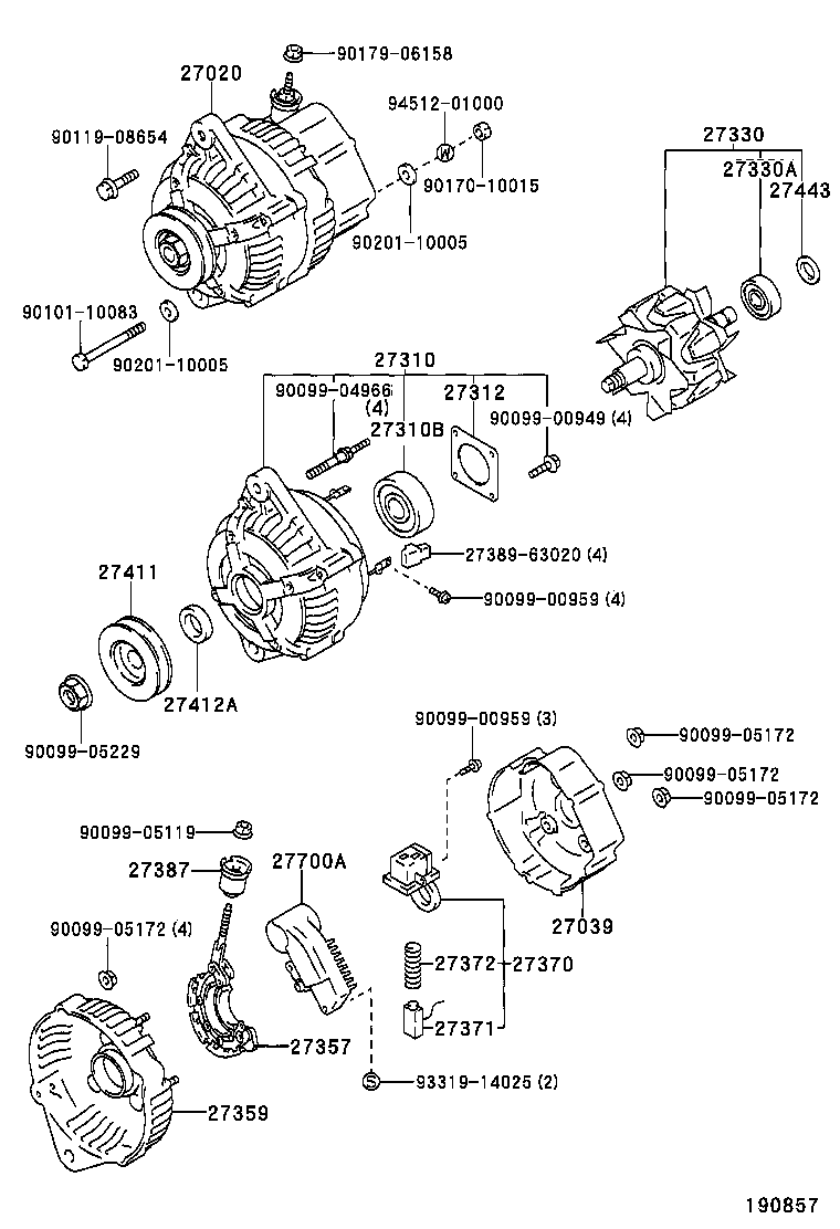 TOYOTA 27700-35040 - Jänniteensäädin onlydrive.pro