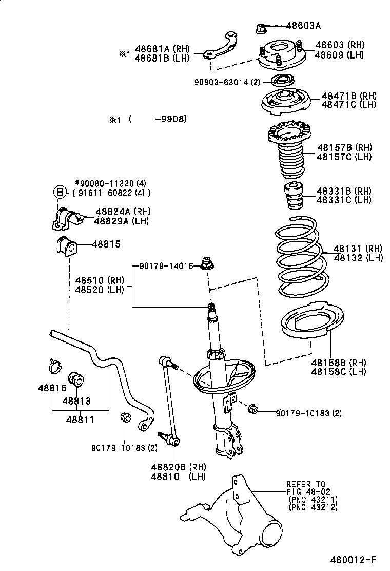 TOYOTA 4851039805 - Shock Absorber onlydrive.pro