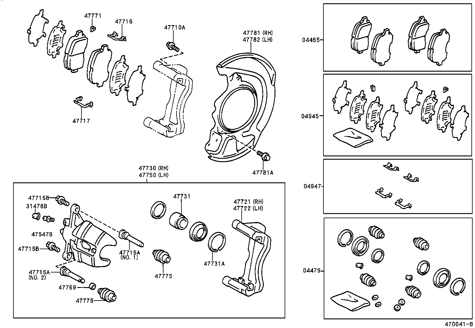 TOYOTA 0446533180 - Brake Pad Set, disc brake onlydrive.pro