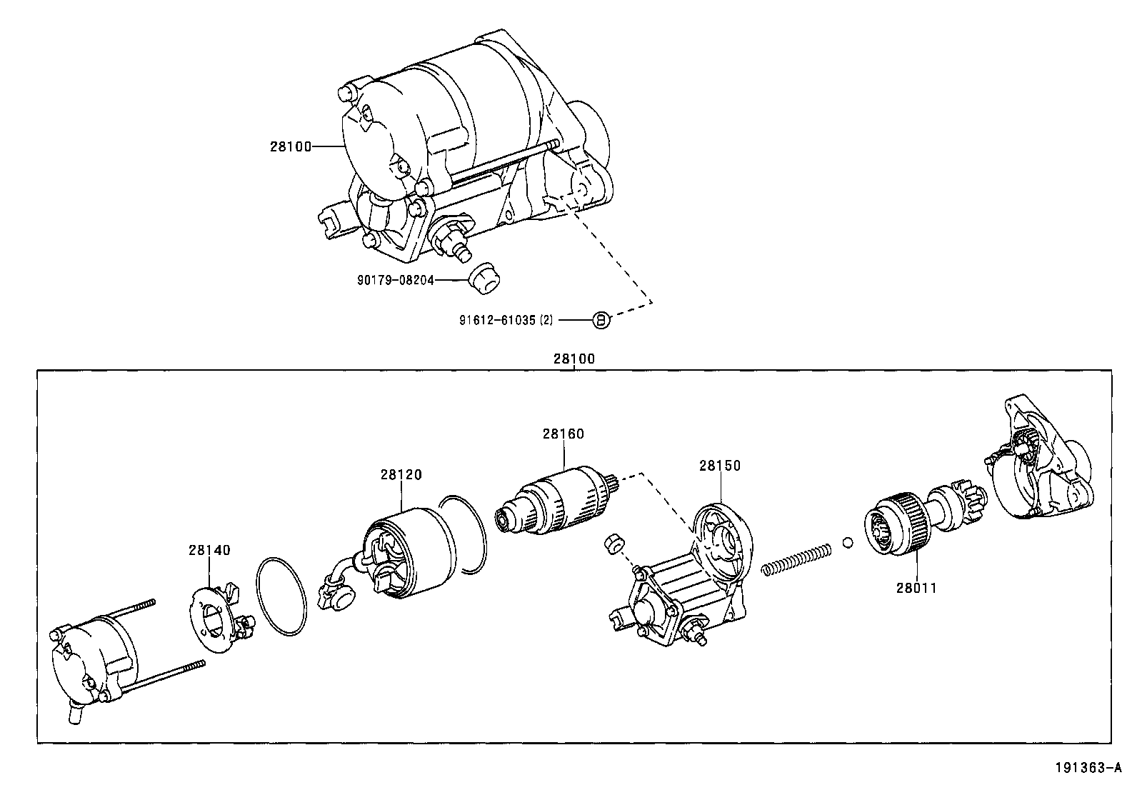 TOYOTA 28160-76060 - Armature, starter onlydrive.pro