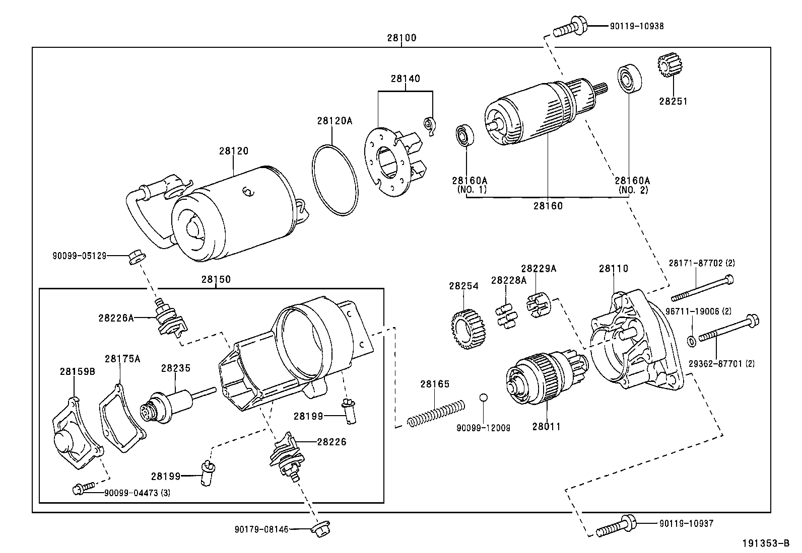 TOYOTA 28100-64430 - Starter onlydrive.pro