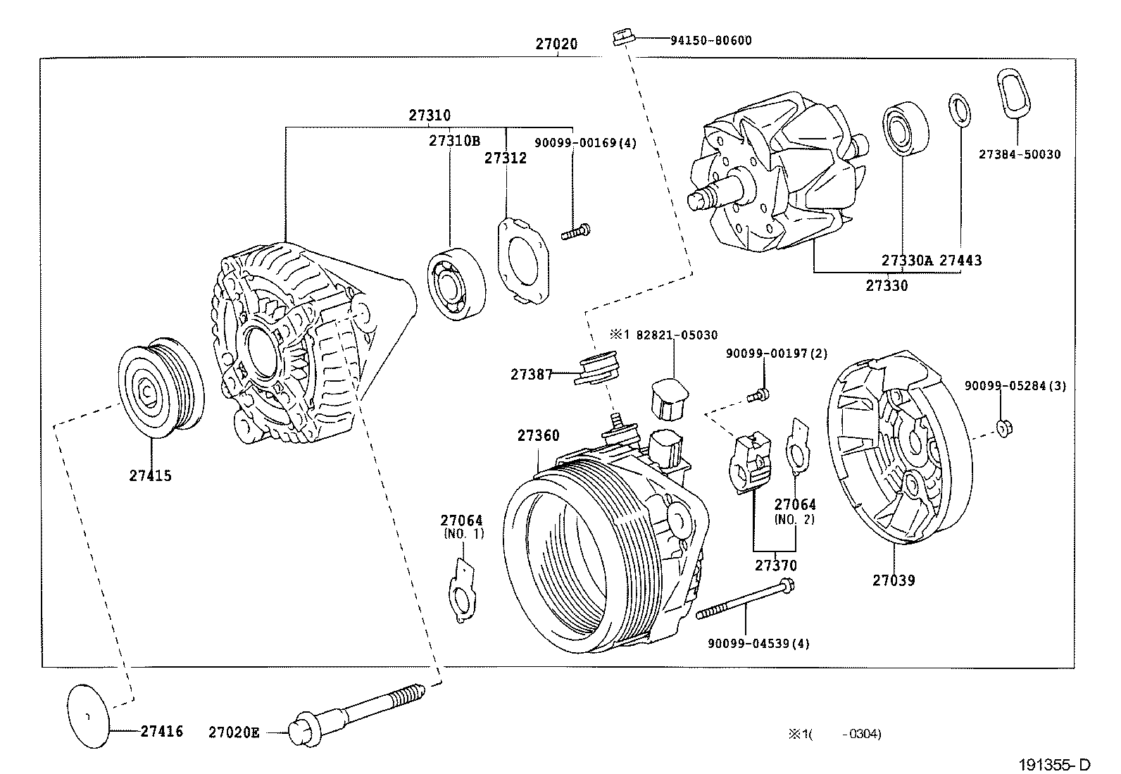 TOYOTA 27060-27040 - Ģenerators onlydrive.pro