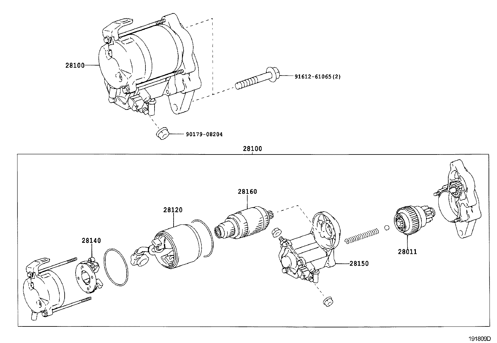 TOYOTA 28100-33040 - Starter onlydrive.pro