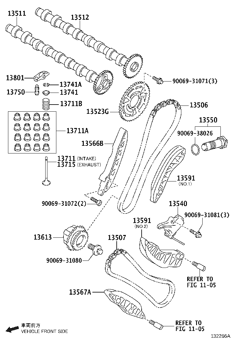 TOYOTA 13801WA011 - Pavaros svirtis, vožtuvų eilė onlydrive.pro