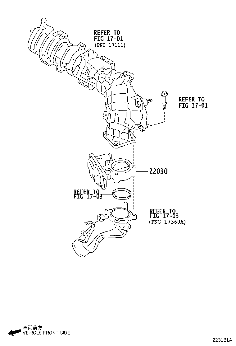 TOYOTA 22030-WA011 - Корпус дроссельной заслонки onlydrive.pro