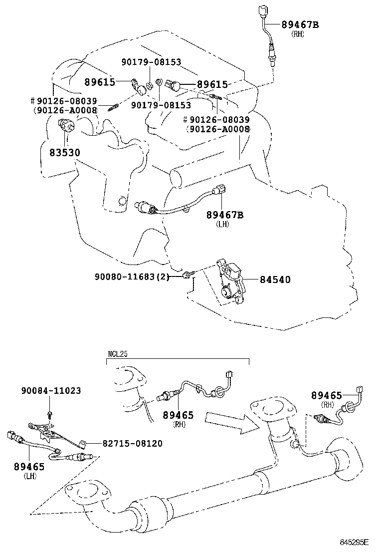 TOYOTA 8946508030 - Oxygen, Lambda Sensor onlydrive.pro