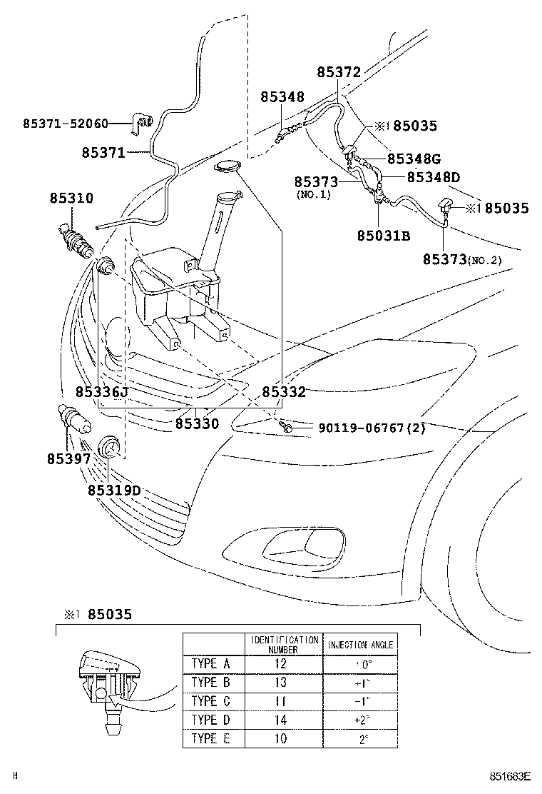 Opel 85330-60190 - Klaasipesuvee pump,klaasipuhastus onlydrive.pro