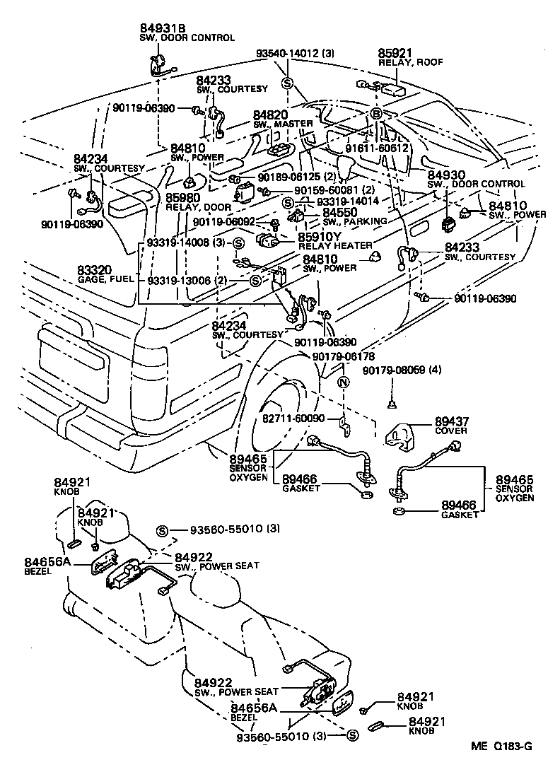 TOYOTA 89465 69085 - Oxygen, Lambda Sensor onlydrive.pro