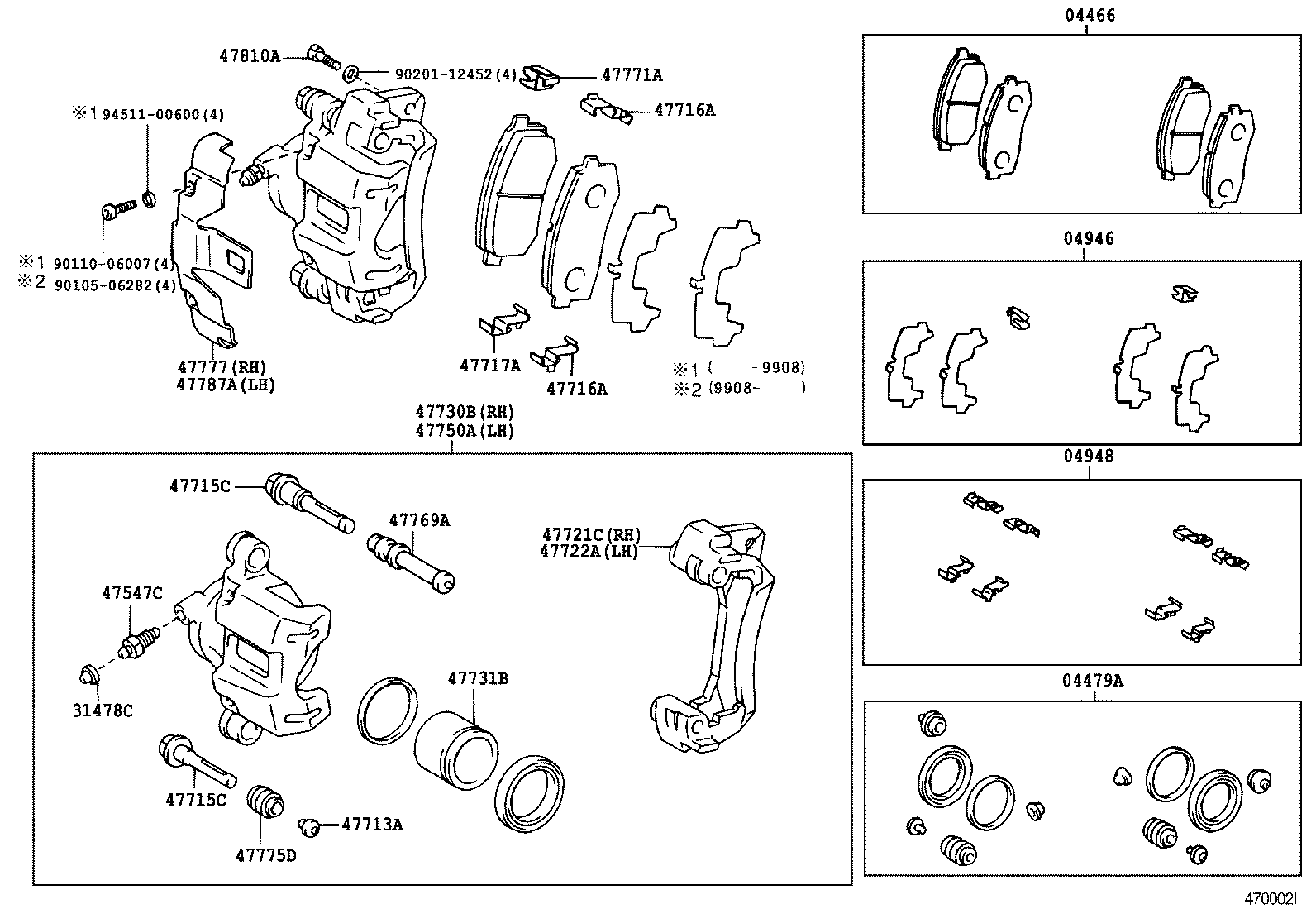 TOYOTA 04466-60010 - Brake Pad Set, disc brake onlydrive.pro