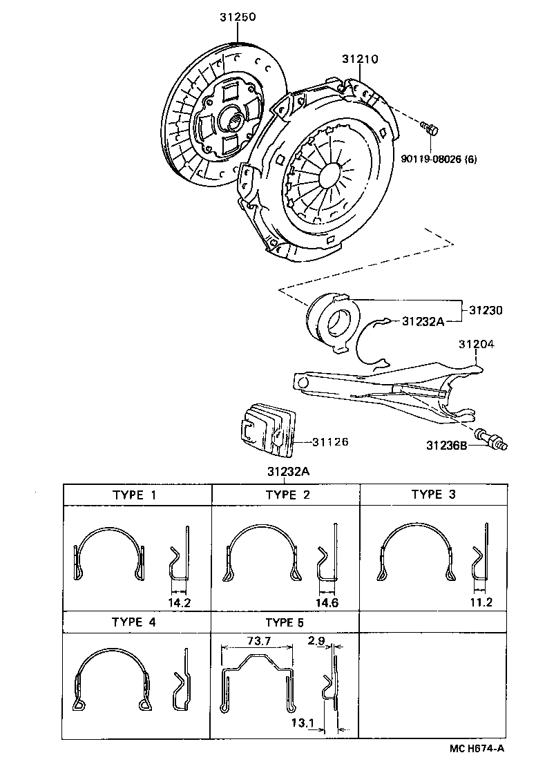 TOYOTA 31210-32073 - Clutch Pressure Plate onlydrive.pro