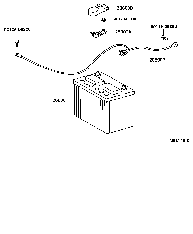 TOYOTA 28800-64130 - Starter Battery onlydrive.pro