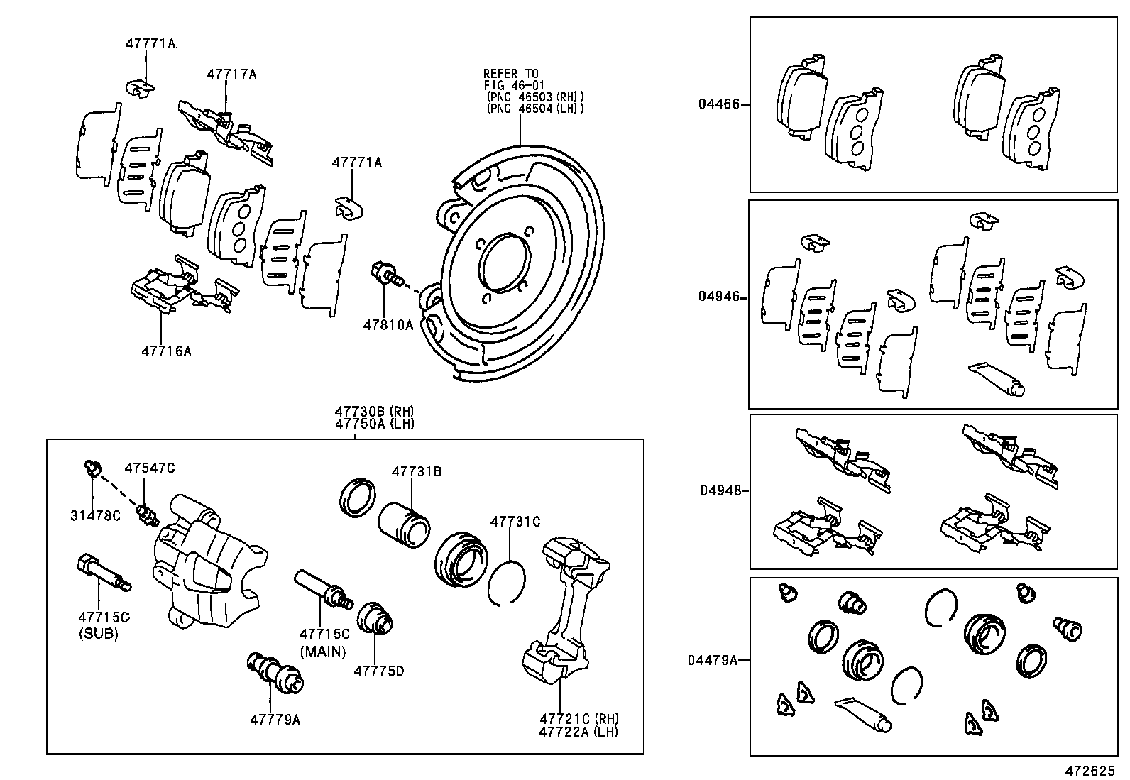 TOYOTA 4771648020 - Accessory Kit for disc brake Pads onlydrive.pro