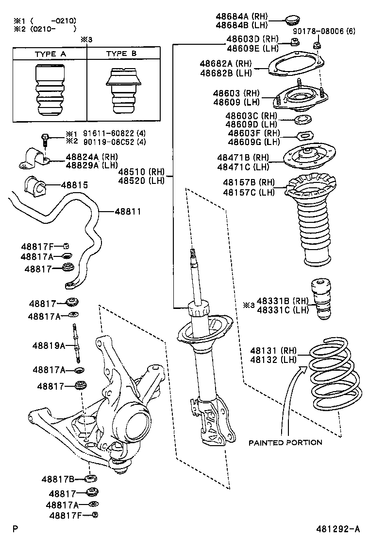 TOYOTA 48609-0D010 - Top Strut Mounting onlydrive.pro