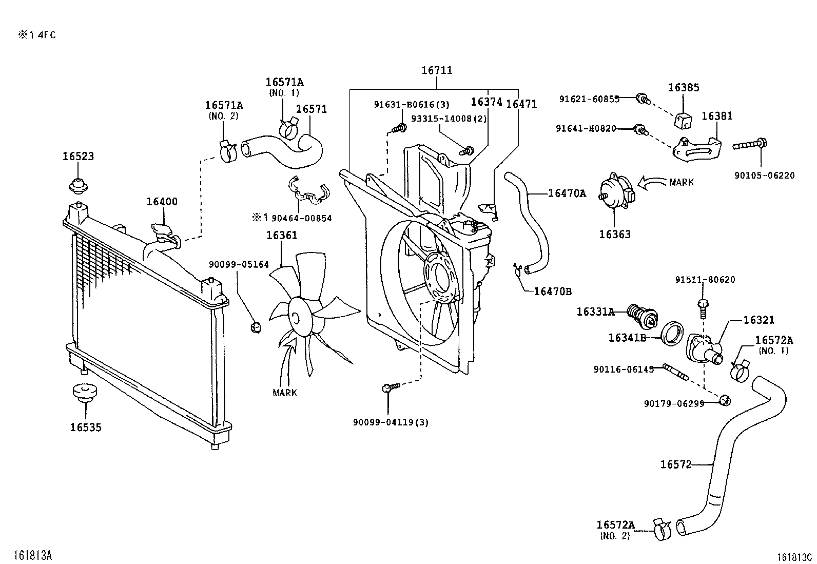 TOYOTA 164710J010 - Sealing Cap, oil filling port onlydrive.pro