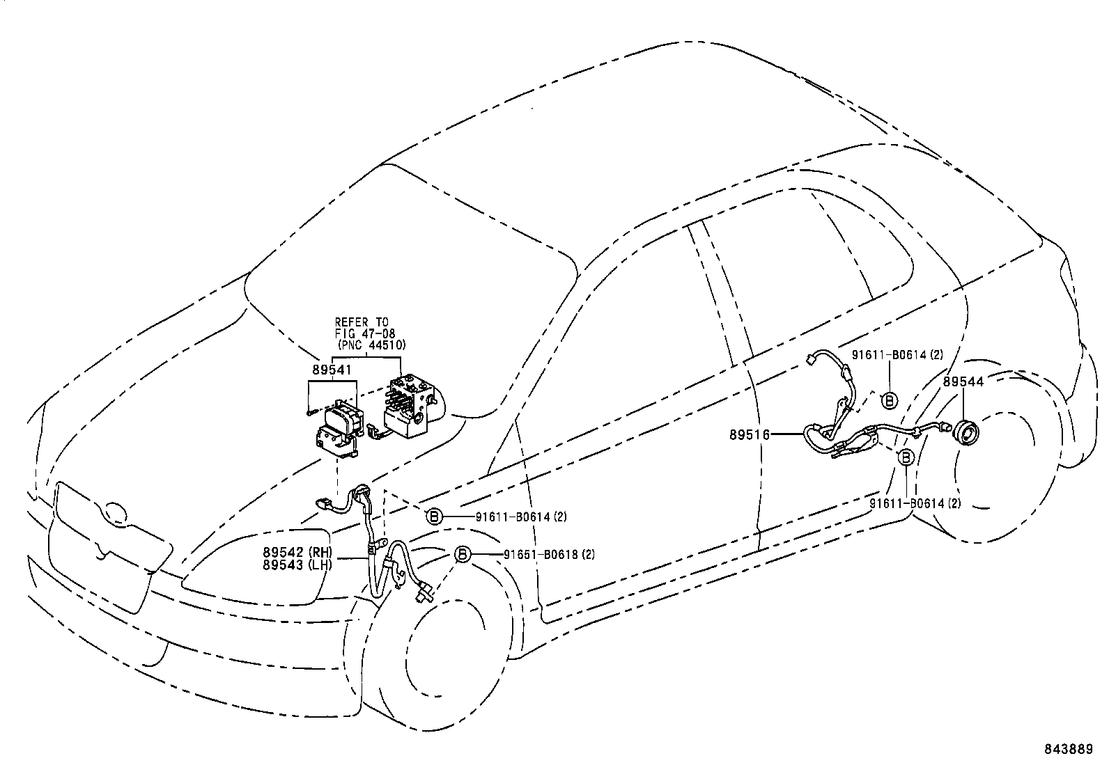 TOYOTA 89542-0D010 - Sensor, wheel speed onlydrive.pro