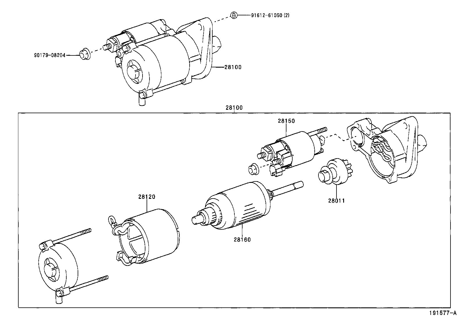 TOYOTA 28100-0J020 - Starter onlydrive.pro