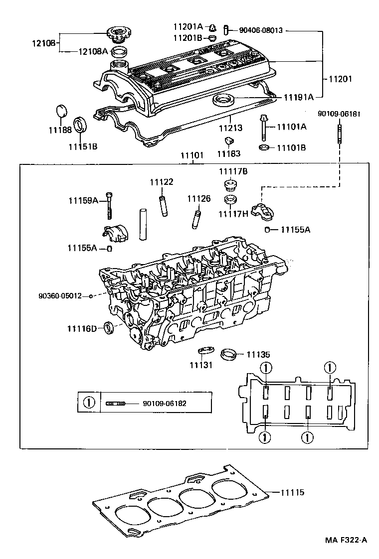 TOYOTA 90210-06008 - Gasket, cylinder head cover onlydrive.pro