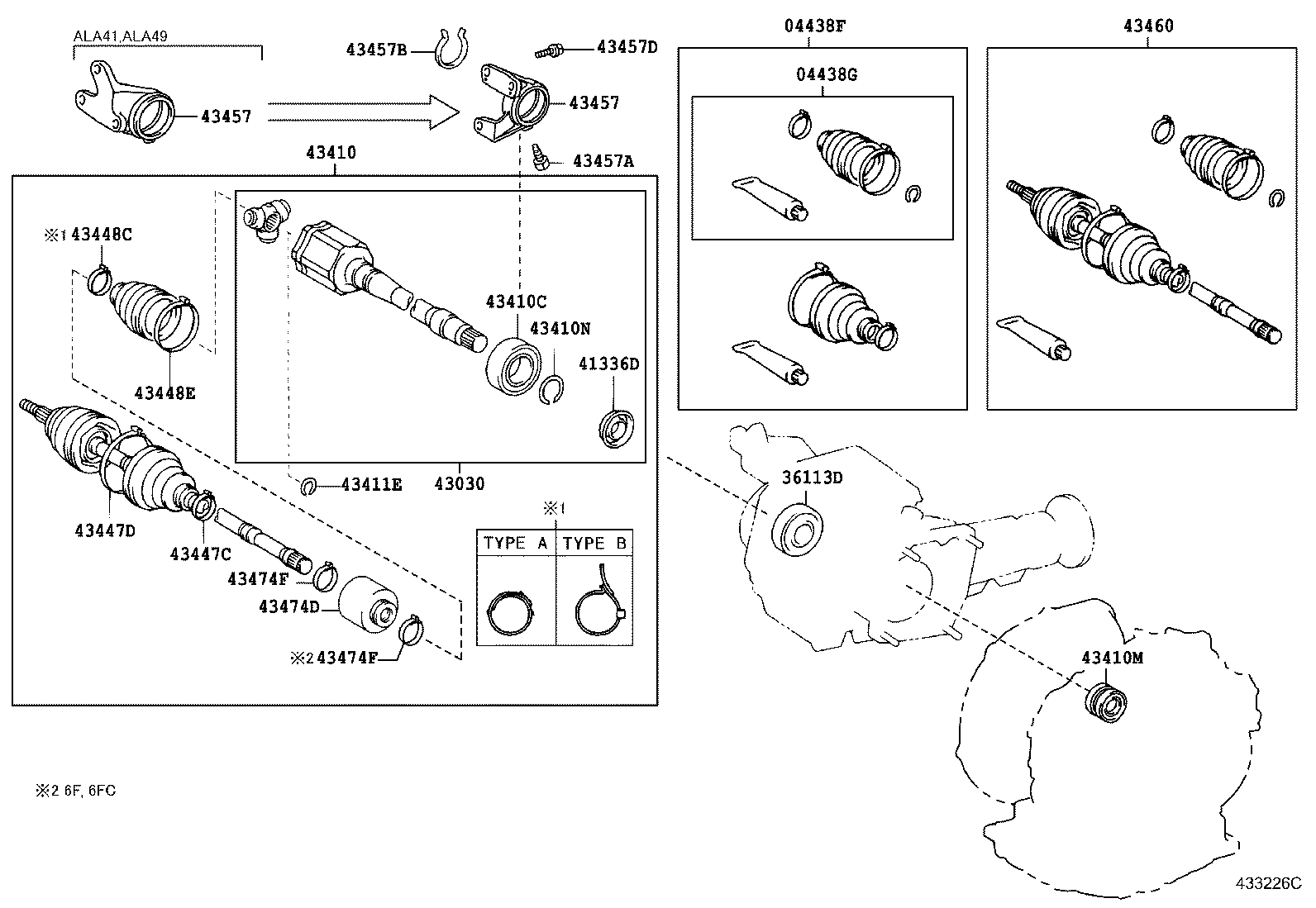 TOYOTA 04427-42010 - Putekļusargs, Piedziņas vārpsta onlydrive.pro