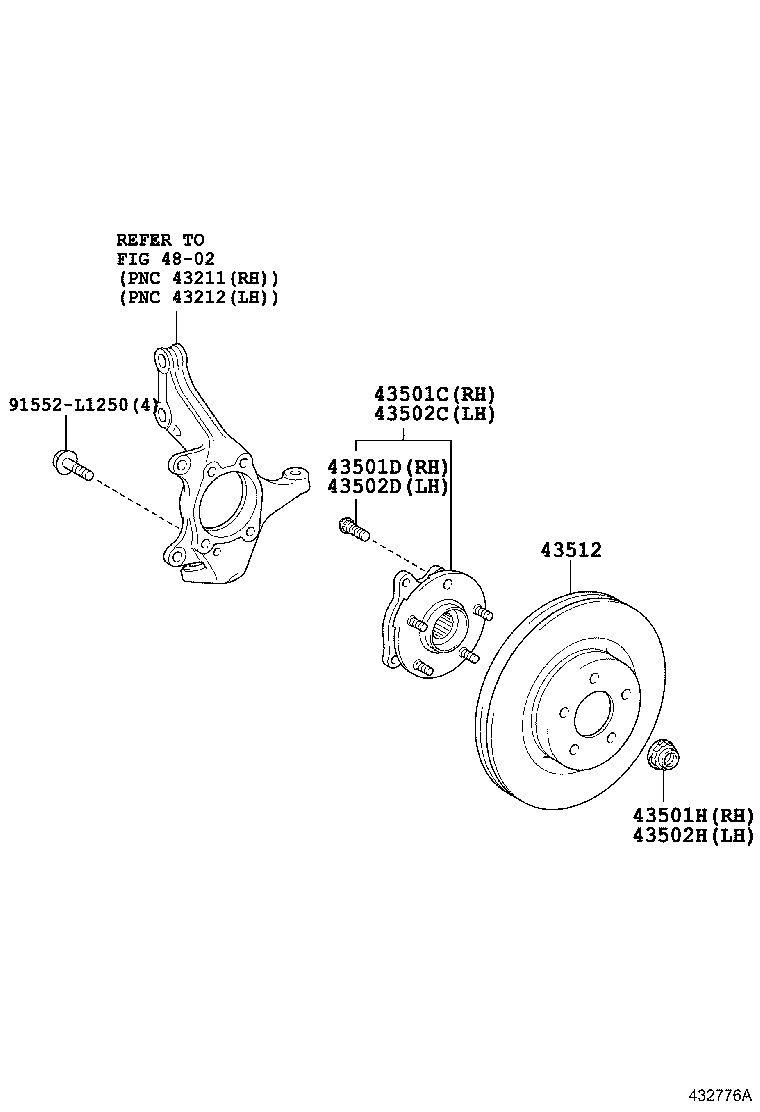 TOYOTA 43512-42100 - Brake Disc onlydrive.pro