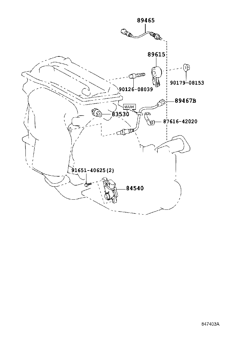 TOYOTA 89465-42170 - Oxygen, Lambda Sensor onlydrive.pro