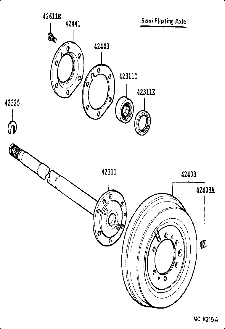 TOYOTA 4244355020 - Bearing Kit, wheel hub onlydrive.pro