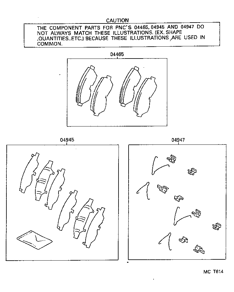 TOYOTA 04465-60020 - Brake Pad Set, disc brake onlydrive.pro