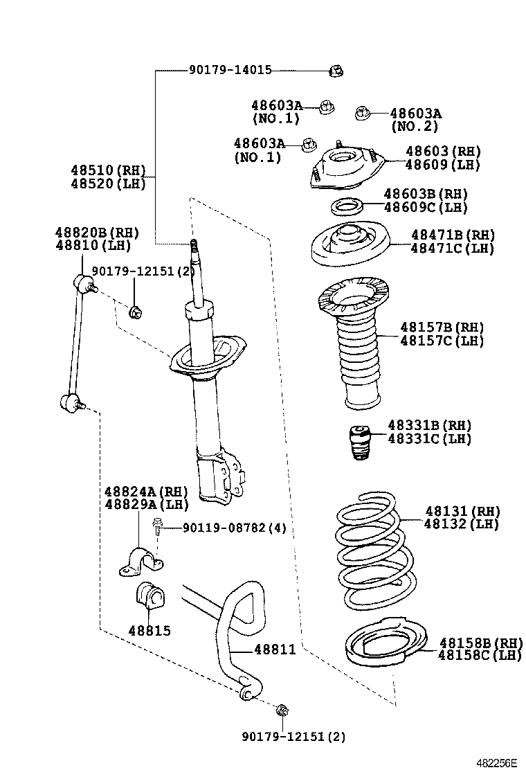 TOYOTA 48510-80309 - Shock Absorber onlydrive.pro