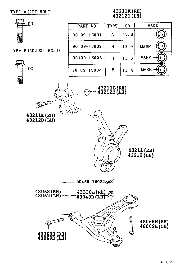 Subaru 48069-59135 - Õõtshoob, käändmik onlydrive.pro