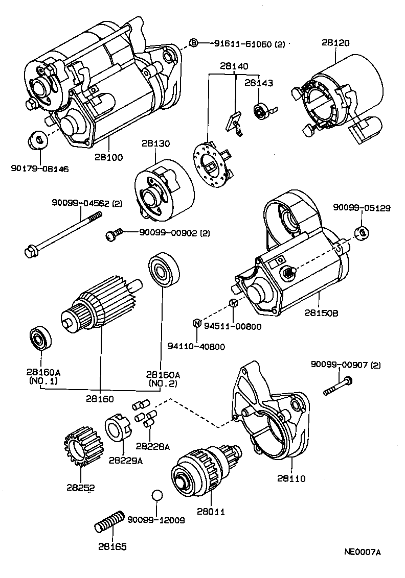 TOYOTA 28253-45020 - Bearing onlydrive.pro