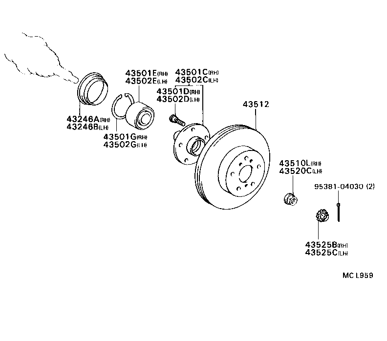 NISSAN 9008036021 - Rato guolio komplektas onlydrive.pro