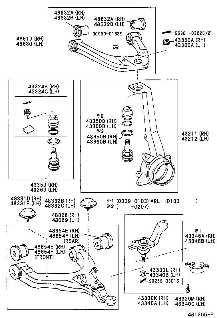 TOYOTA 48632-35080 - Bush of Control / Trailing Arm onlydrive.pro