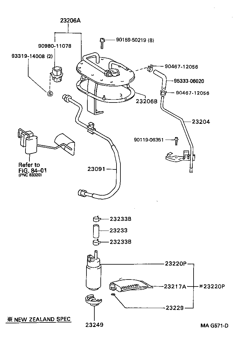 TOYOTA 2322162010 - Fuel Pump onlydrive.pro