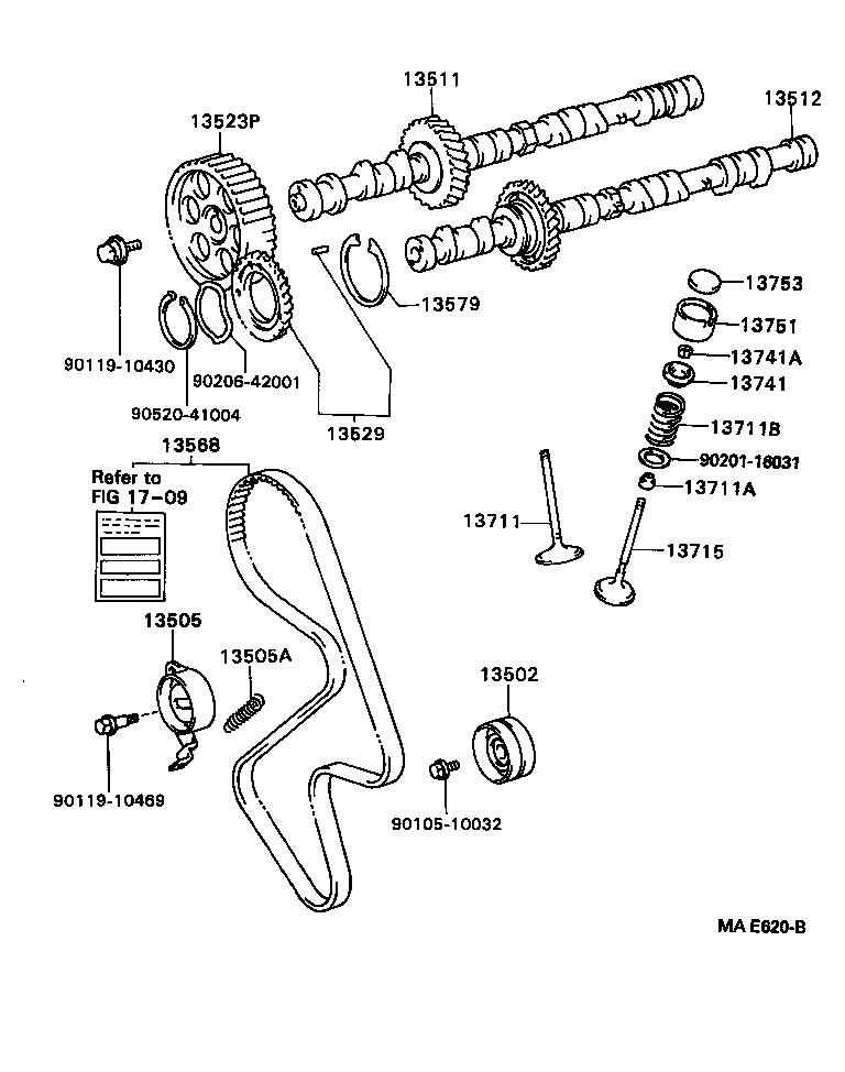 TOYOTA 13568 03010 - Timing Belt onlydrive.pro