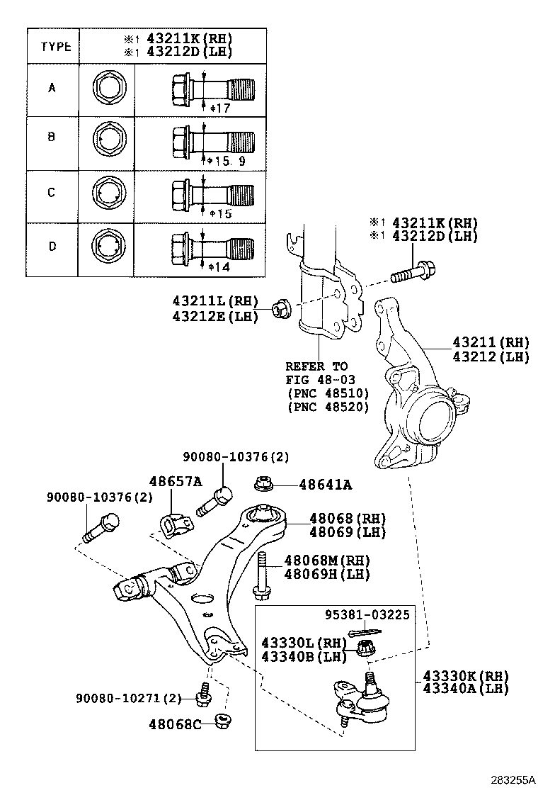 TOYOTA 48069-06150 - Bush of Control / Trailing Arm onlydrive.pro