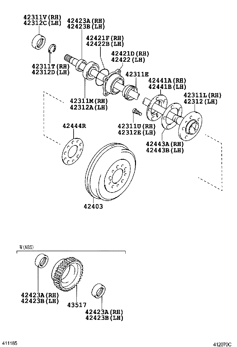 TOYOTA 90313-T0001 - Bearing Kit, wheel hub onlydrive.pro