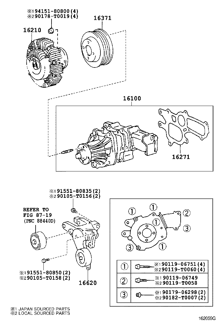 TOYOTA 16100-39485 - Water Pump onlydrive.pro