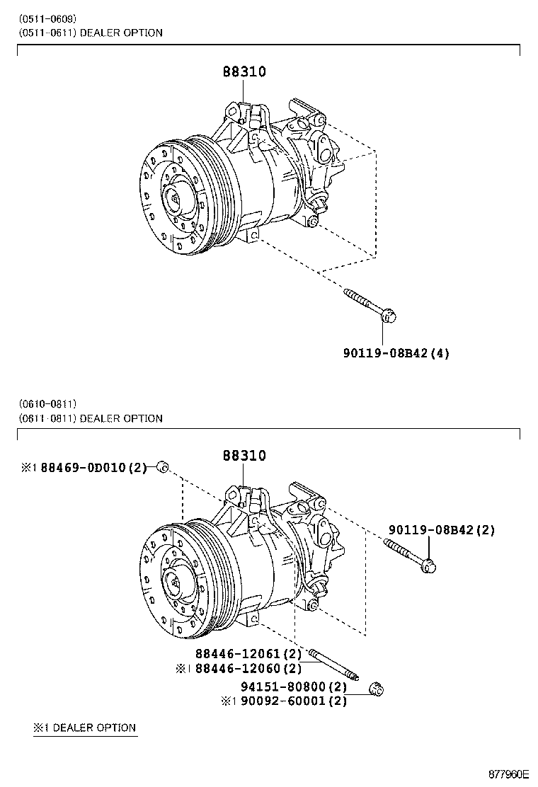 TOYOTA 883100D211 - Компрессор кондиционера onlydrive.pro