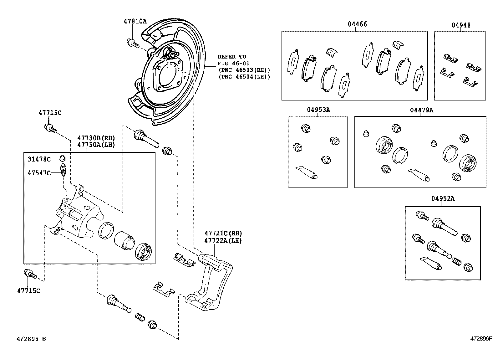 TOYOTA 04948 02030 - Accessory Kit for disc brake Pads onlydrive.pro