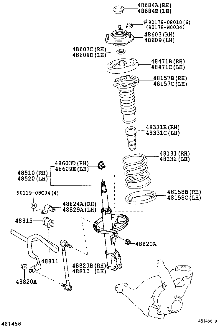 TOYOTA 48820-02020 - Stabilisaator,Stabilisaator onlydrive.pro