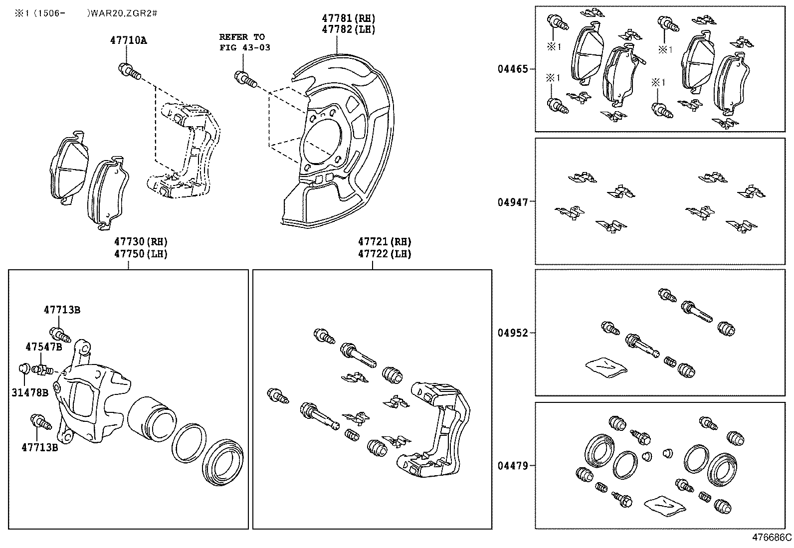 TOYOTA 04465-0F010 - Brake Pad Set, disc brake onlydrive.pro