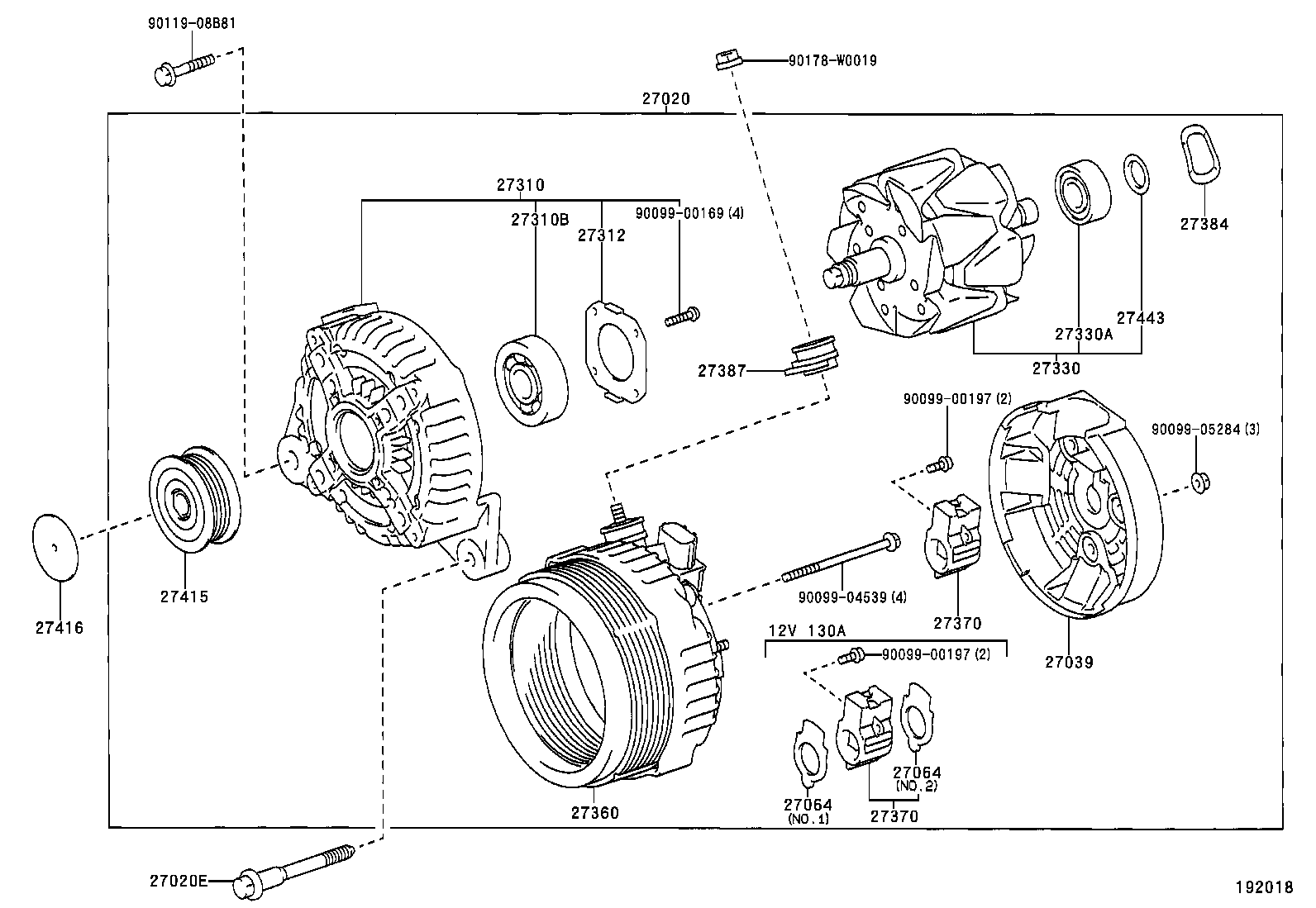 TOYOTA 27060-27090 - Generaator onlydrive.pro