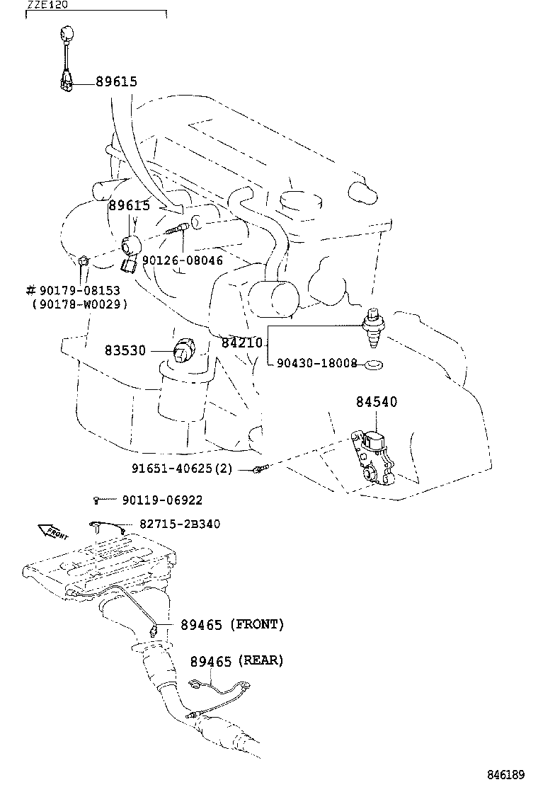 TOYOTA 8946505080 - Oxygen, Lambda Sensor onlydrive.pro