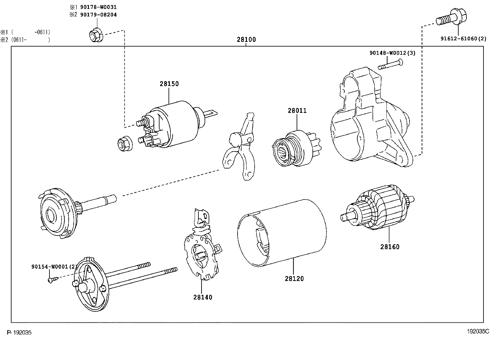 TOYOTA 28100-0D130 - Starter onlydrive.pro