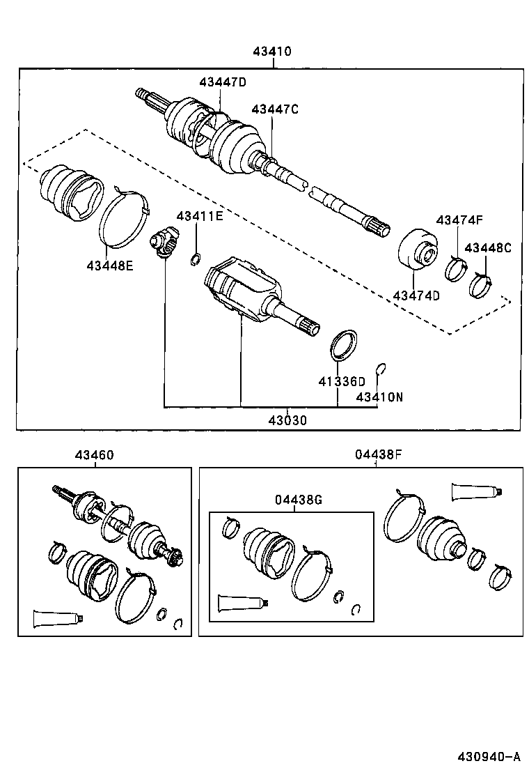 TOYOTA 0442705060 - Front drive shaft: 01 pcs. onlydrive.pro