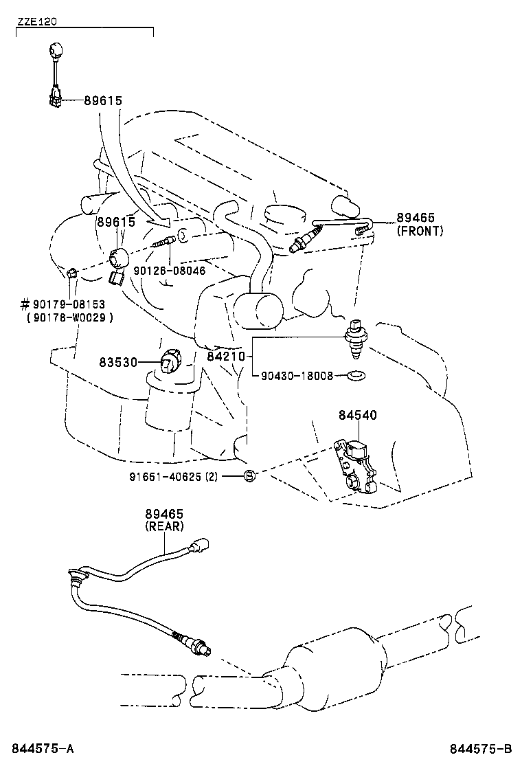 TOYOTA 89465-02080 - Oxygen, Lambda Sensor onlydrive.pro