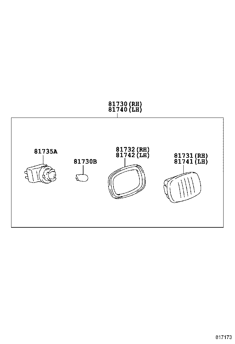 TOYOTA 81730-20210 - Indicator onlydrive.pro