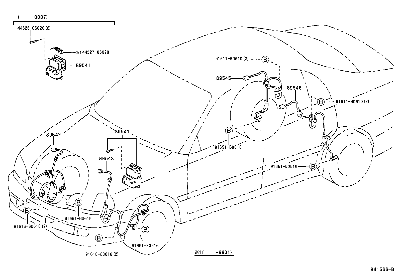 TOYOTA 89545 05040 - Sensor, wheel speed onlydrive.pro