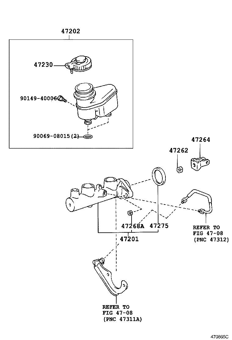 TOYOTA 4723005020 - Sealing Cap, brake fluid reservoir onlydrive.pro