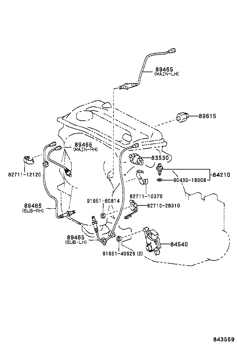 TOYOTA 89465-20660 - Oxygen, Lambda Sensor onlydrive.pro